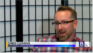 Chris Clemens on WROC News 8 Rochester in 2019